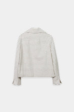 Load image into Gallery viewer, Luisa Cerano Striped Caban Jacket in Navy
