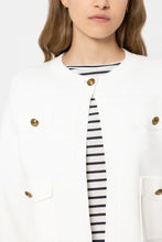 Load image into Gallery viewer, Luisa Cerano Fine Knit Cardigan in White
