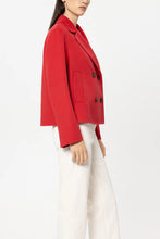 Load image into Gallery viewer, Luisa Cerano Double-Face Cabian Jacket in Red

