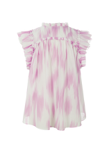 Load image into Gallery viewer, Riani Sleeveless Blouse in Macaroon Patterned
