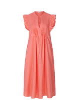 Load image into Gallery viewer, Riani Ruffled Midi Dress in Corail
