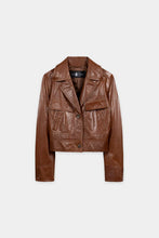 Load image into Gallery viewer, Luisa Cerano Lamb Nappa Leather Jacket
