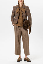 Load image into Gallery viewer, Luisa Cerano Checked One-Button Blazer in Multi
