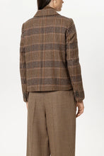 Load image into Gallery viewer, Luisa Cerano Checked Wool-Blend Blazer in Multi
