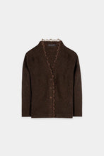 Load image into Gallery viewer, Luisa Cerano Alpaca Blend Cardigan in Marone
