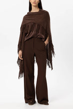 Load image into Gallery viewer, Luisa Cerano Cape made of Alpaca Mix in Marone
