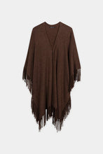 Load image into Gallery viewer, Luisa Cerano Cape made of Alpaca Mix in Marone
