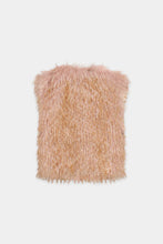 Load image into Gallery viewer, Luisa Cerano Boho Vest in Fur Look in Multi
