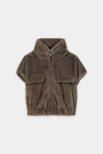 Load image into Gallery viewer, Luisa Cerano Faux Mink Vest in Taupe
