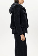 Load image into Gallery viewer, Luisa Cerano Faux Fur-Effect Vest in Winter Navy
