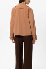 Load image into Gallery viewer, Luisa Cerano Satin-Trench Jacket in Brick
