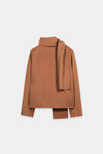 Load image into Gallery viewer, Luisa Cerano Double-Face Jacket with Scarf in Brick
