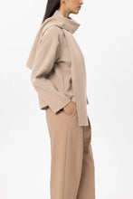 Load image into Gallery viewer, Luisa Cerano Double-Face Jacket with Scarf in Cappuccino
