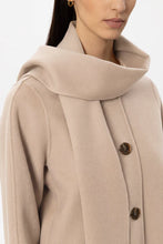 Load image into Gallery viewer, Luisa Cerano Double-Face Jacket with Scarf in Cappuccino
