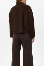 Load image into Gallery viewer, Luisa Cerano Double-Face Jacket with Scarf in Marone
