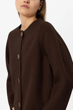 Load image into Gallery viewer, Luisa Cerano Double-Face Jacket with Scarf in Marone
