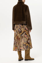 Load image into Gallery viewer, Luisa Cerano Faux Mink-Effect Jacket in Carmel
