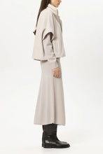 Load image into Gallery viewer, Luisa Cerano Wool-Blend Outdoor Cape in Pearl
