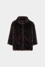 Load image into Gallery viewer, Luisa Cerano Faux Fur Jacket in Truffle
