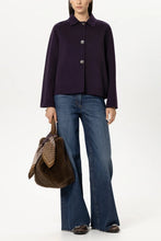Load image into Gallery viewer, Luisa Cerano Double-Face Jacket in Plum
