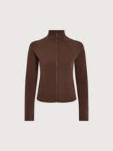 Load image into Gallery viewer, Varley Always Zip Through Sweater in Deep Mahonany

