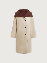 Load image into Gallery viewer, Varley Annalise Reversible Wrap Coat in Deep Mahogany
