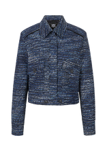 Load image into Gallery viewer, Riani Denim Tweed Jacket
