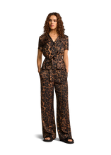 Load image into Gallery viewer, Riani Wide-Fit Trousers in Leopard
