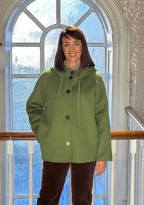 Oakwood Akita Wool Jacket in Khaki Green