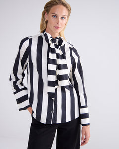 Summum Black & White Blouse