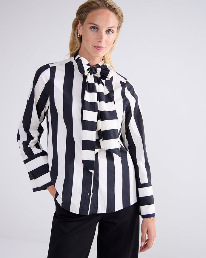 Summum Black & White Blouse