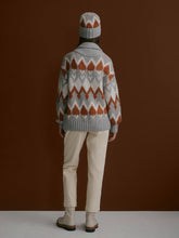 Load image into Gallery viewer, Varley Brockley Jacquard Knit Jacket in Grey Melange
