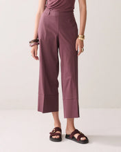 Load image into Gallery viewer, Summum 7/8 Length Trouser with Slit in Deep Fig
