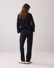 Load image into Gallery viewer, Summum Pin Stripe Trousers in Black
