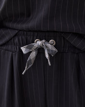 Load image into Gallery viewer, Summum Pin Stripe Trousers in Black

