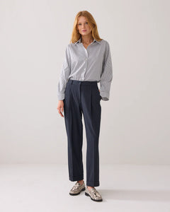 Summum Tapered Pinstripe Trousers