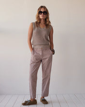 Load image into Gallery viewer, Summum Striped Chinos in Deep Fig
