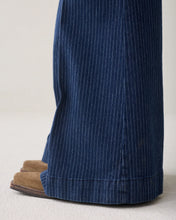 Load image into Gallery viewer, Summum Superflared Denim with Pinstripe
