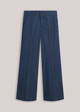 Load image into Gallery viewer, Summum Superflared Denim with Pinstripe
