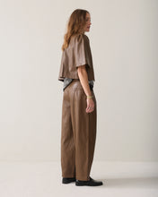Load image into Gallery viewer, Summum Wide-Leg Faux Leather Trousers
