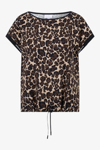 Sportalm Slip-On Blouse in Leopard