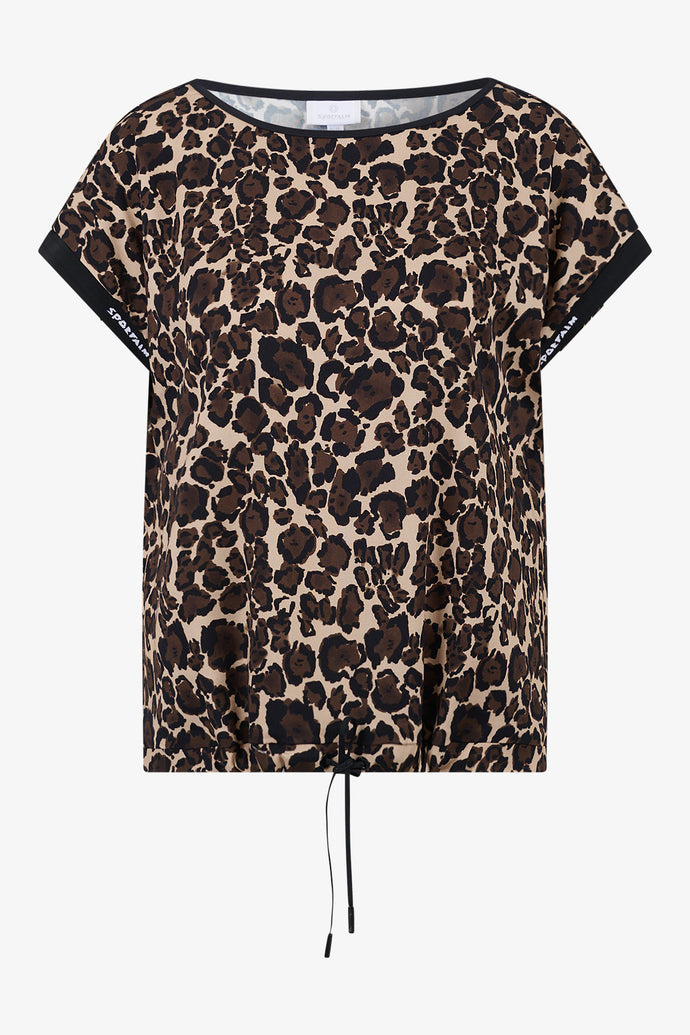 Sportalm Slip-On Blouse in Leopard