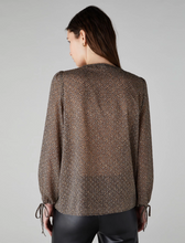 Load image into Gallery viewer, Emme Glassa Blouse in Navy Dappled
