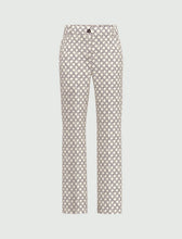 Load image into Gallery viewer, Emme Classi Stretch Printed Trousers in Cream
