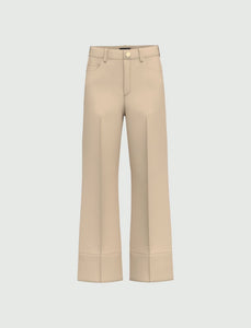 Emme Display Gabardine Trousers in Cream