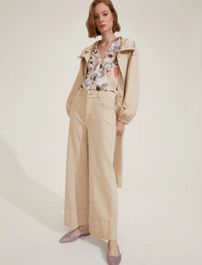 Emme Display Gabardine Trousers in Cream