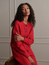 Load image into Gallery viewer, Varley Olwen Button Front Sweat in Red Marl
