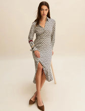 Load image into Gallery viewer, Emme Oliato Dress in Navy Print
