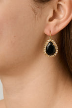 Load image into Gallery viewer, Dyrberg/kern Fiora Earrings in Black/Gold
