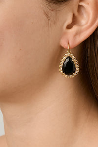 Dyrberg/kern Fiora Earrings in Black/Gold